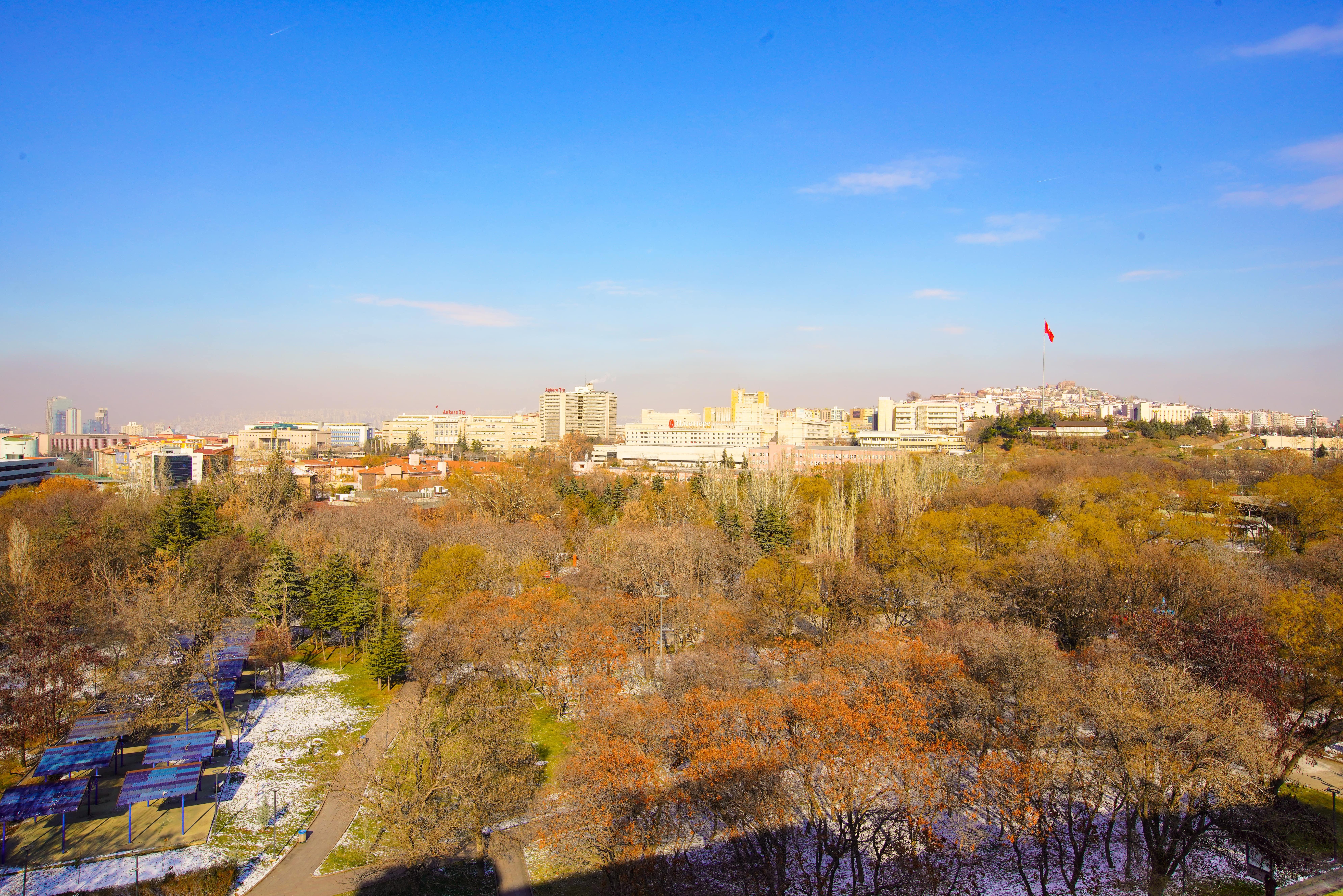 New Park Hotel Ankara Exterior foto View of Belgrade